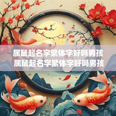 属鼠起名字繁体字好吗男孩 属鼠起名字繁体字好吗男孩怎么取