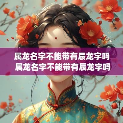 属龙名字不能带有辰龙字吗 属龙名字不能带有辰龙字吗女孩