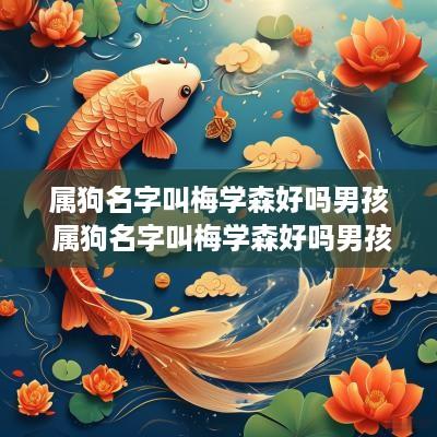 属狗名字叫梅学森好吗男孩 属狗名字叫梅学森好吗男孩