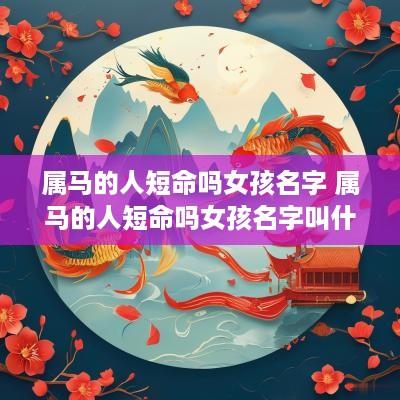 属马的人短命吗女孩名字 属马的人短命吗女孩名字叫什么