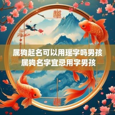 属狗起名可以用瑶字吗男孩 属狗名字宜忌用字男孩