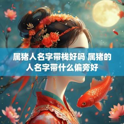 属猪人名字带栈好吗 属猪的人名字带什么偏旁好