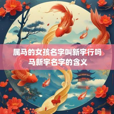 属马的女孩名字叫新宇行吗 马新宇名字的含义