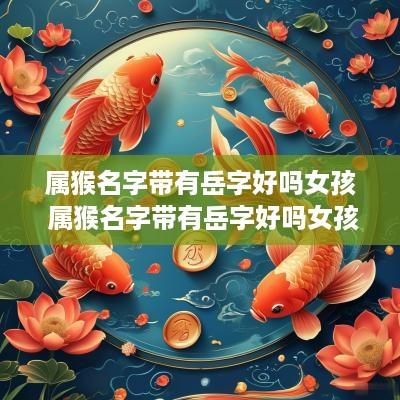 属猴名字带有岳字好吗女孩 属猴名字带有岳字好吗女孩怎么取名