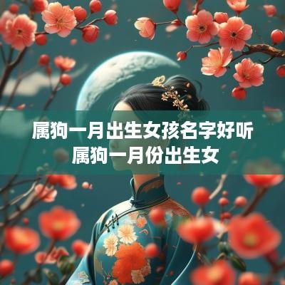 属狗一月出生女孩名字好听 属狗一月份出生女