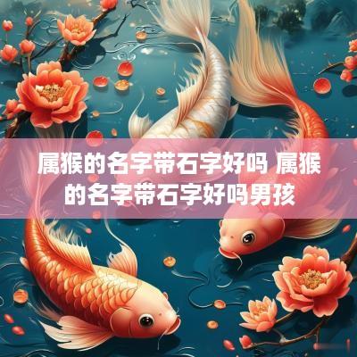 属猴的名字带石字好吗 属猴的名字带石字好吗男孩