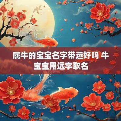 属牛的宝宝名字带远好吗 牛宝宝用远字取名