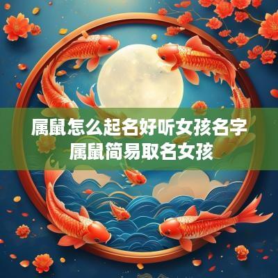 属鼠怎么起名好听女孩名字 属鼠简易取名女孩