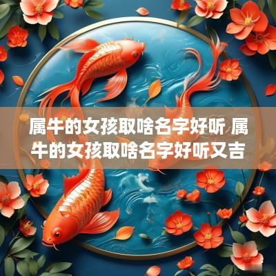 属牛的女孩取啥名字好听 属牛的女孩取啥名字好听又吉祥