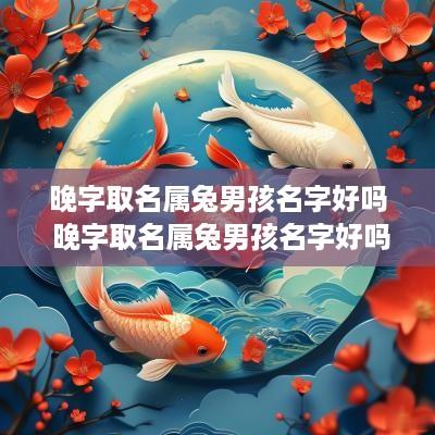 晚字取名属兔男孩名字好吗 晚字取名属兔男孩名字好吗