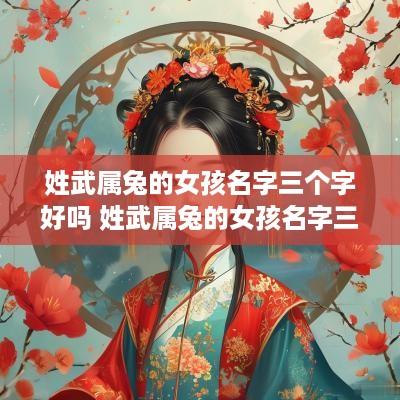 姓武属兔的女孩名字三个字好吗 姓武属兔的女孩名字三个字好吗怎么取