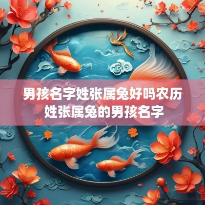 男孩名字姓张属兔好吗农历 姓张属兔的男孩名字