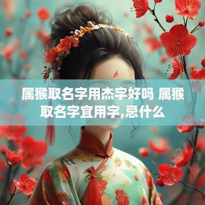 属猴取名字用杰字好吗 属猴取名字宜用字,忌什么