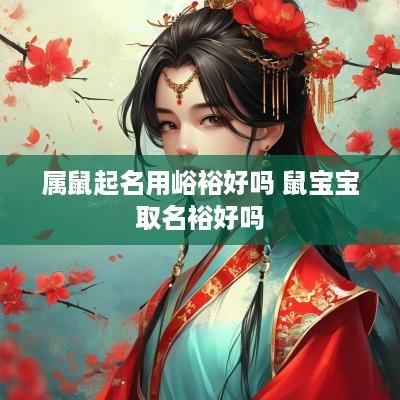 属鼠起名用峪裕好吗 鼠宝宝取名裕好吗