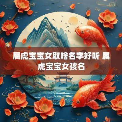 属虎宝宝女取啥名字好听 属虎宝宝女孩名