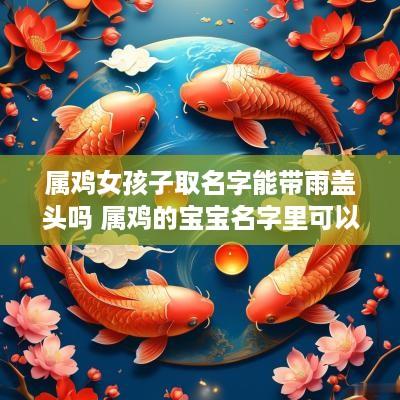 属鸡女孩子取名字能带雨盖头吗 属鸡的宝宝名字里可以带水吗