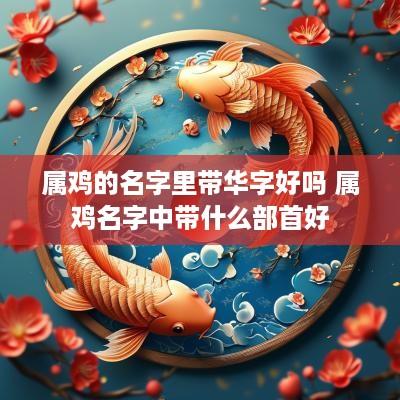 属鸡的名字里带华字好吗 属鸡名字中带什么部首好