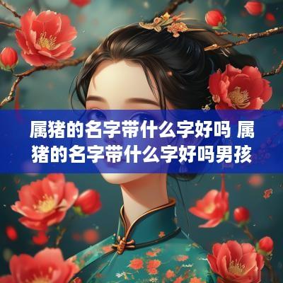属猪的名字带什么字好吗 属猪的名字带什么字好吗男孩
