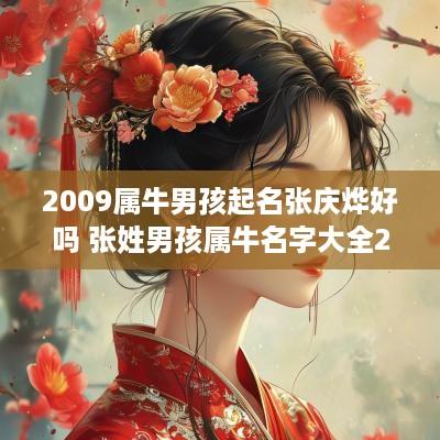 2009属牛男孩起名张庆烨好吗 张姓男孩属牛名字大全2009