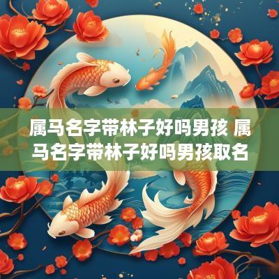 属马名字带林子好吗男孩 属马名字带林子好吗男孩取名