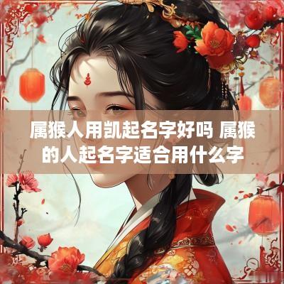 属猴人用凯起名字好吗 属猴的人起名字适合用什么字