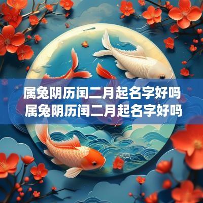 属兔阴历闰二月起名字好吗 属兔阴历闰二月起名字好吗男孩