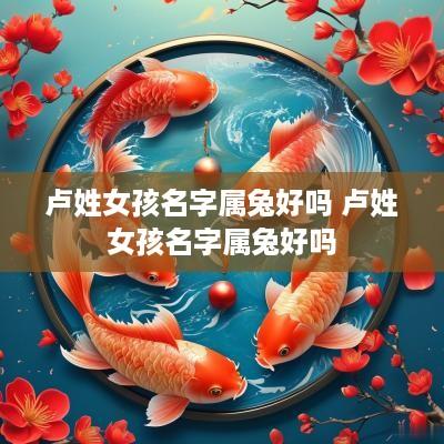 卢姓女孩名字属兔好吗 卢姓女孩名字属兔好吗
