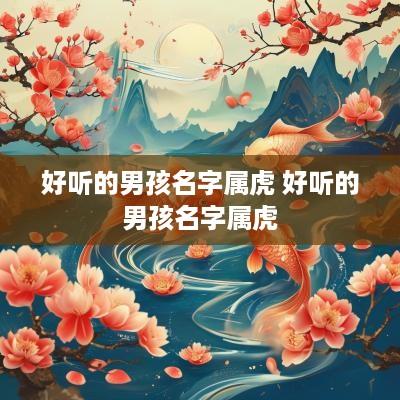 好听的男孩名字属虎 好听的男孩名字属虎