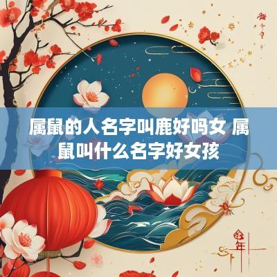 属鼠的人名字叫鹿好吗女 属鼠叫什么名字好女孩