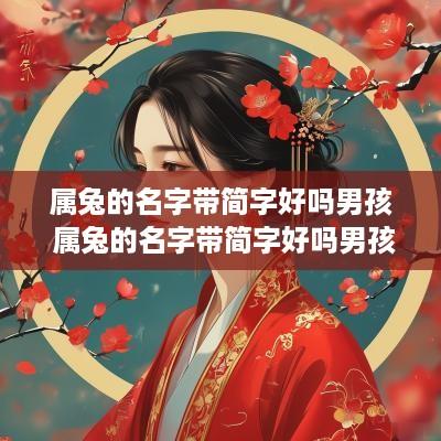 属兔的名字带简字好吗男孩 属兔的名字带简字好吗男孩子