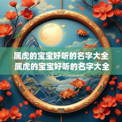 属虎的宝宝好听的名字大全 属虎的宝宝好听的名字大全女孩