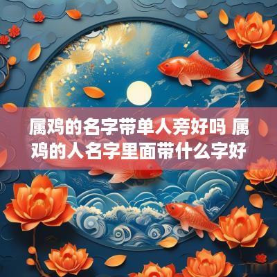 属鸡的名字带单人旁好吗 属鸡的人名字里面带什么字好