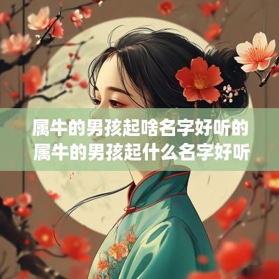 属牛的男孩起啥名字好听的 属牛的男孩起什么名字好听