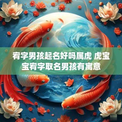 宥字男孩起名好吗属虎 虎宝宝宥字取名男孩有寓意