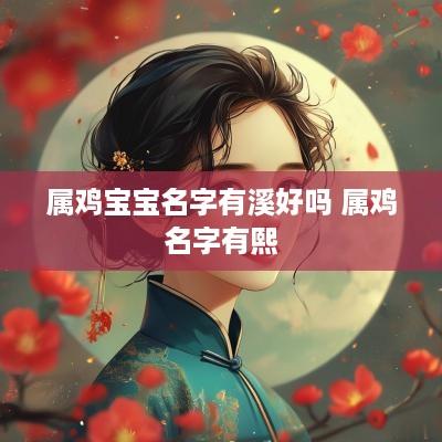 属鸡宝宝名字有溪好吗 属鸡名字有熙