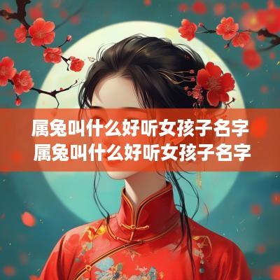 属兔叫什么好听女孩子名字 属兔叫什么好听女孩子名字大全