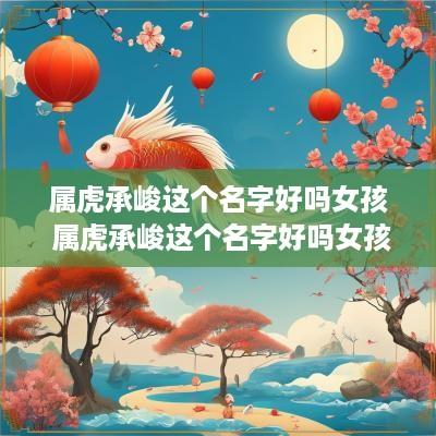 属虎承峻这个名字好吗女孩 属虎承峻这个名字好吗女孩怎么取