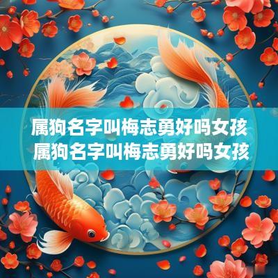 属狗名字叫梅志勇好吗女孩 属狗名字叫梅志勇好吗女孩子