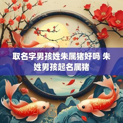 取名字男孩姓朱属猪好吗 朱姓男孩起名属猪