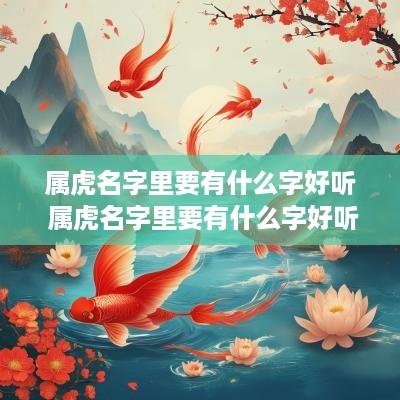 属虎名字里要有什么字好听 属虎名字里要有什么字好听点
