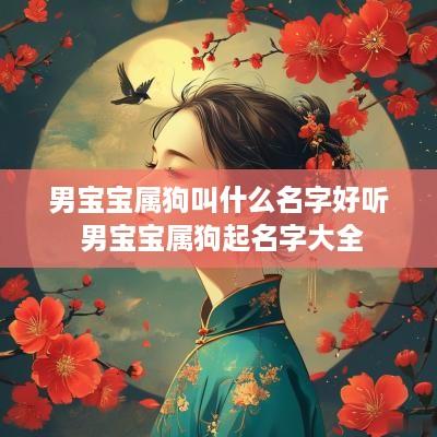 男宝宝属狗叫什么名字好听 男宝宝属狗起名字大全