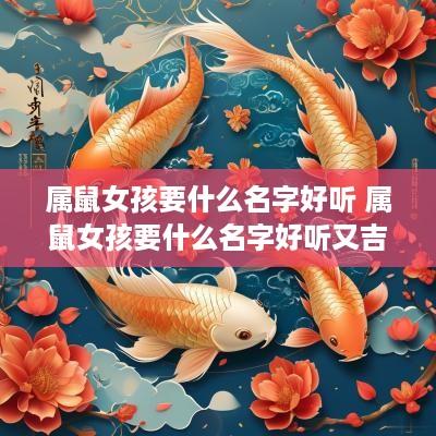 属鼠女孩要什么名字好听 属鼠女孩要什么名字好听又吉祥