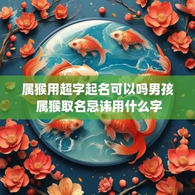 属猴用超字起名可以吗男孩 属猴取名忌讳用什么字