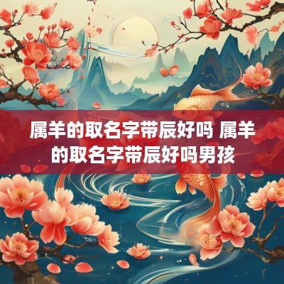 属羊的取名字带辰好吗 属羊的取名字带辰好吗男孩