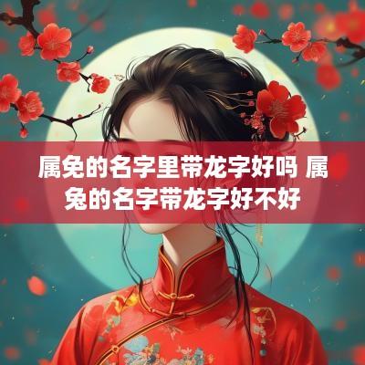 属免的名字里带龙字好吗 属兔的名字带龙字好不好