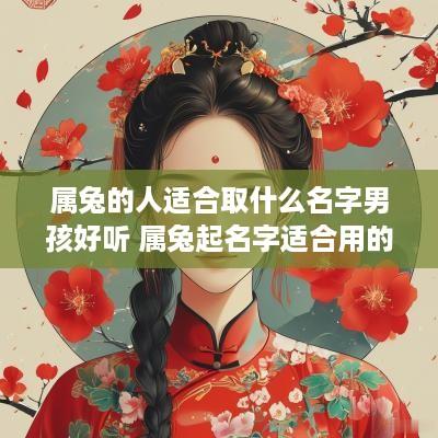 属兔的人适合取什么名字男孩好听 属兔起名字适合用的字男