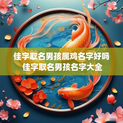 佳字取名男孩属鸡名字好吗 佳字取名男孩名字大全