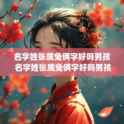名字姓张属兔俩字好吗男孩 名字姓张属兔俩字好吗男孩子