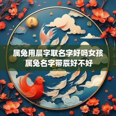 属兔用晨字取名字好吗女孩 属兔名字带辰好不好