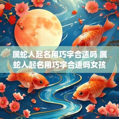 属蛇人起名用巧字合适吗 属蛇人起名用巧字合适吗女孩